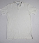 Champs Plain White Polo Shirt - Size M