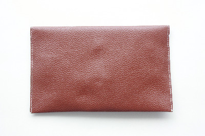 Dark Brown Envelope Clutch - (Large 11