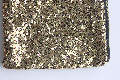 Large Gold Sequins Clutch (10