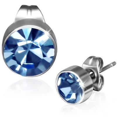 7mm September Birthstone Gem Studs 