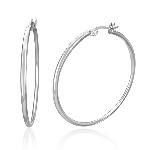 Stainless Steel Round Shaped Hoops Size: 38mm