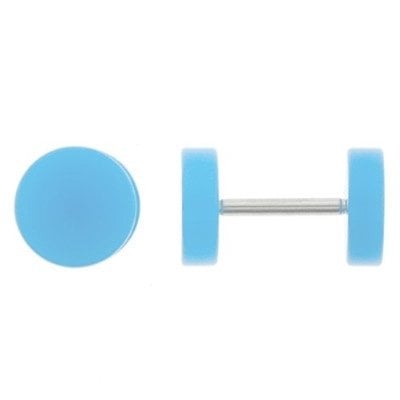 8mm Light Blue Fake Plugs