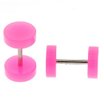 8mm Pink Fake Plugs