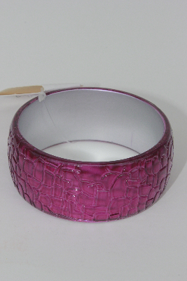 Pink Crack Finishing Acrylic Bangle