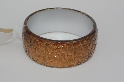 Brown Crack Finishing Acrylic Bangle    