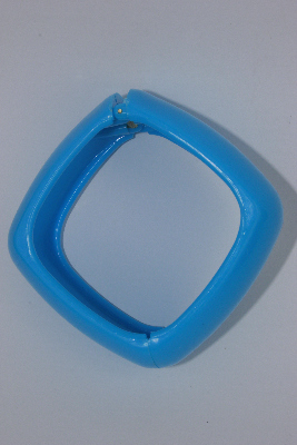 Blue Hinge Square Bright Color Bangle