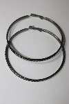 70mm Black hoop Earrings