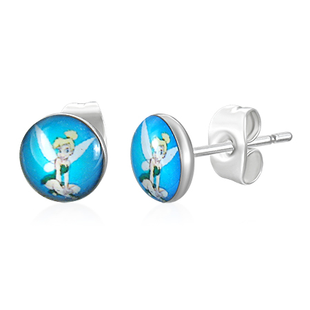blue tinkerbell studs
