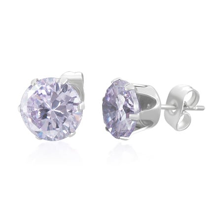 8mm june birthstone gem studs