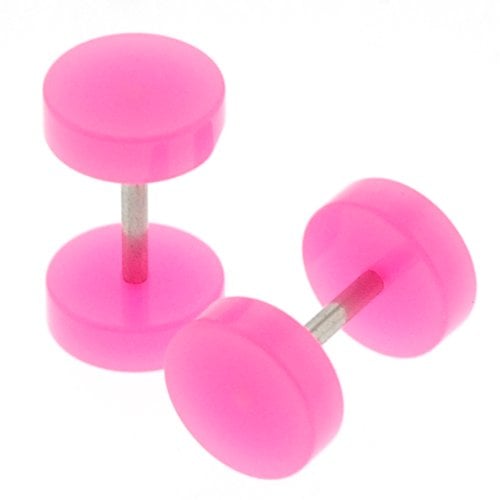 8mm pink fake plugs 3