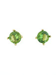 Lime Green Large Stud Earrings