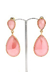 Pink Stone Earrings