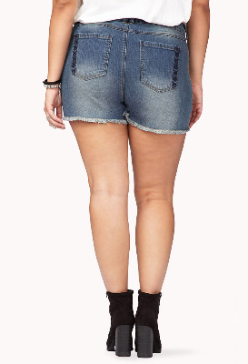 Stone Wash Jeans Shorts - Size 16