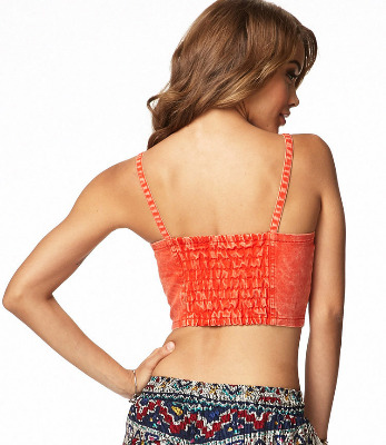 Jeans Studded Crop Top 