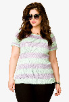 Stripe Sweater Top Size: 1X