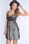 B380 Chiffon Overlay Dress