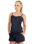 Jeans Romper - Size: S