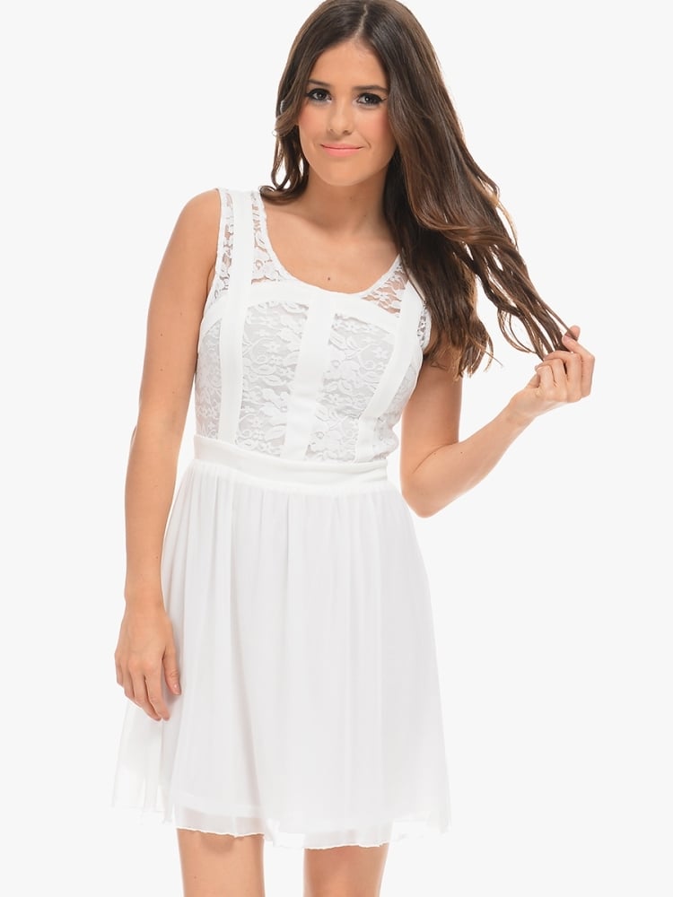 B020 - Lace Top Dress 