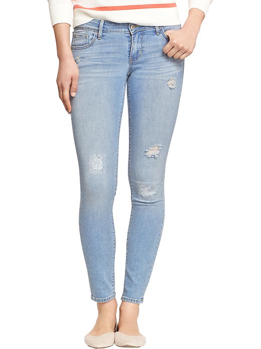 Light Wash Skinny Jeans - Size 16 Regular