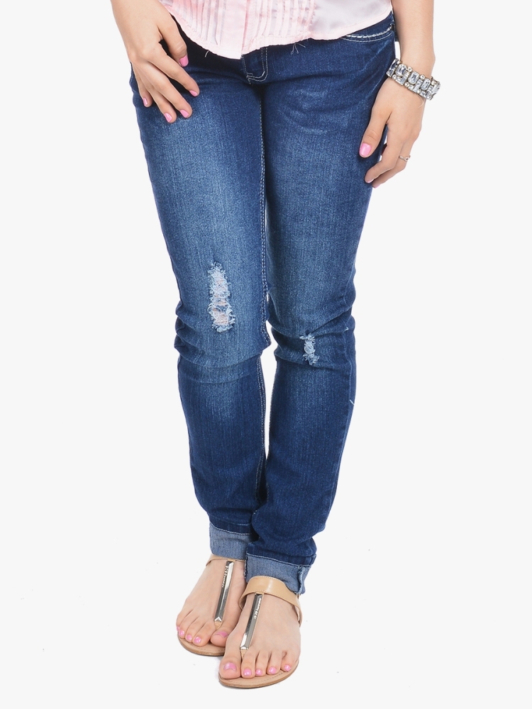 Medium Wash Skinny Jeans - Size 9/10 (M)