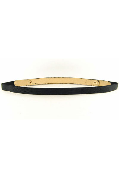 Slim Metal Plate Belt 