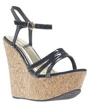 Black Sandal Wedge - Size 9