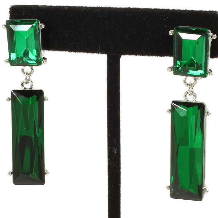 Green Stone Earrings 