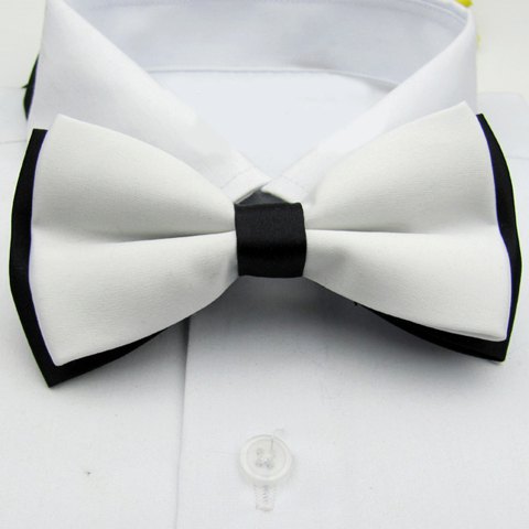 White/Black Bow Tie