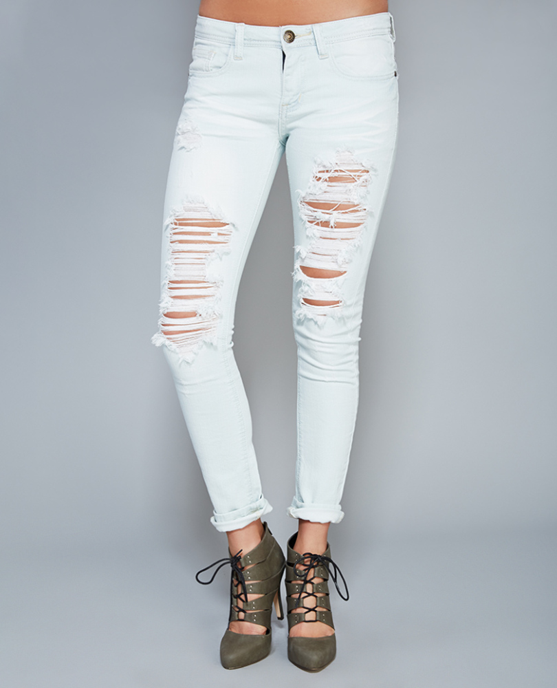 #H008 Distressed Boyfriend Jeans|Size: 9 