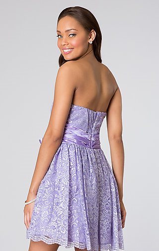 B203 - Tube Top Lavender Dress