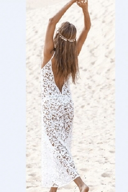Sleeveless Beach Dress - One Size