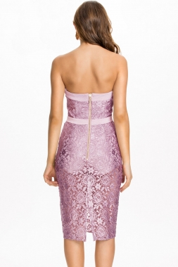 Tube Top Lace Dress Size: M SKU: 3857595