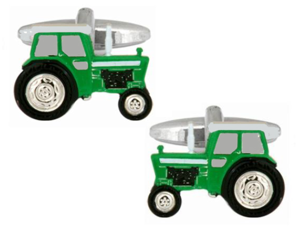 Tractor Cufflinks - Green