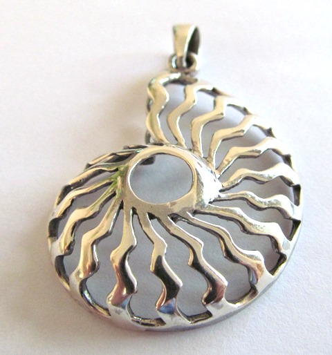 Silver Nautilus Pendant