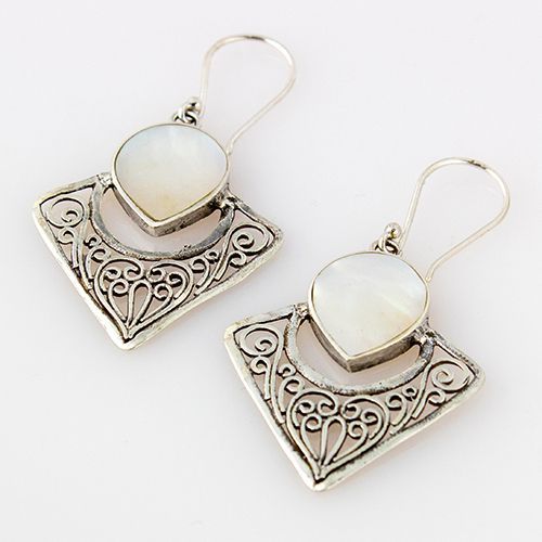 Silver Egyptian Style Earrings