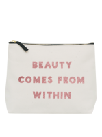 Large Wash Bag - Beauty Comes From Within