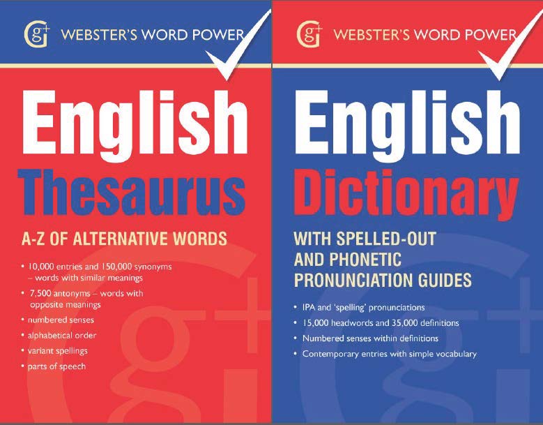 Websters English Dictionary And Thesaurus