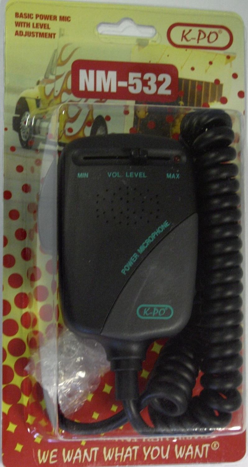 K-PO NM532 POWER MICROPHONE WITH LEVEL ADJUSTMENT