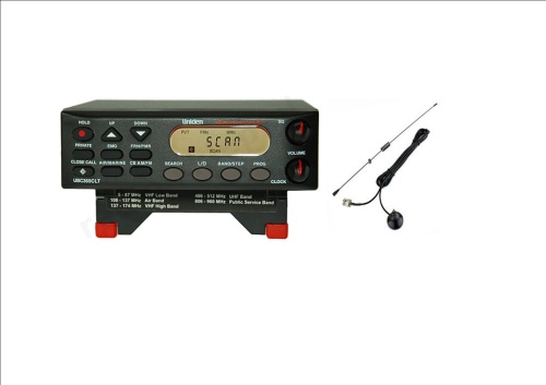 UNIDEN UBC-355CLT DESK/MOBILE SCANNER INCLUDING MINI MAGNETIC SCANNING ANTE