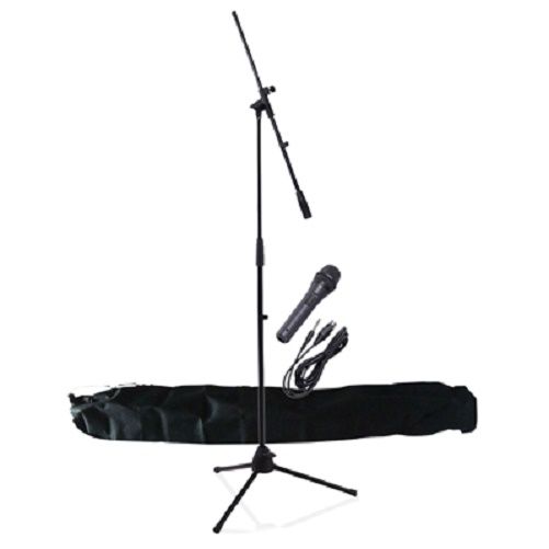 NJS Professional Complete Microphone & Stand Kit with Carry Bag