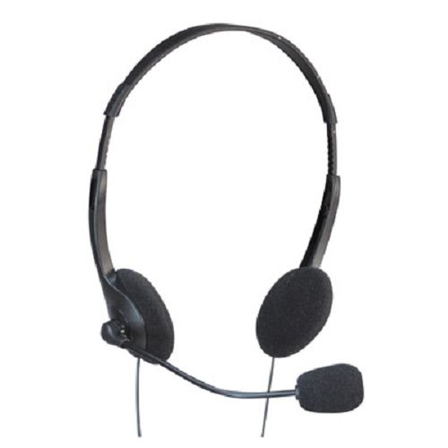 SOUNDLAB STEREO MULTIMEDIA HEADPHONES WITH BOOM MICROPHONE AND EXTENDED 2.5