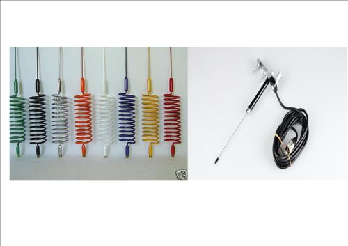 SPRINGER MOBILE CB ANTENNA (CHOICE OF COLOURS) WITH GROUND PLAIN MOUNT KIT