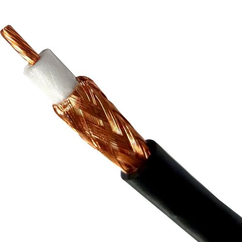 RG MINI 8  TOP QUALITY  BLACK COAXIAL CABLE 10 METRES WITH 2 X PL259 PLUGS