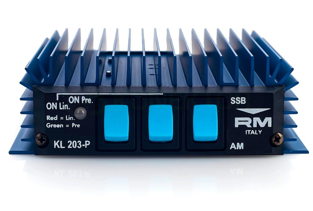 RM KL203/P MOBILE LINEAR AMPLIFIER 20 - 30MHz 100W MAX AM/FM, 200W PEP MAX SSB WITH PRE-AMPLIFIER