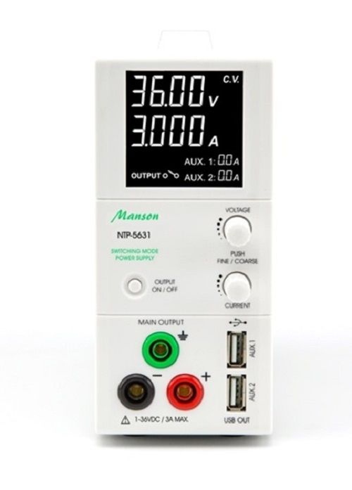 MANSON NTP-5631 laboratory power supply 1-36V DC / 3 amp