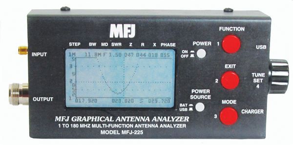 MFJ-225 - 1.8-170 MHz Graphic Antenna Analyzer 