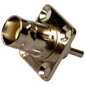 F283 BNC CHASSIS SOCKET WITH FOUR HOLE FIXING