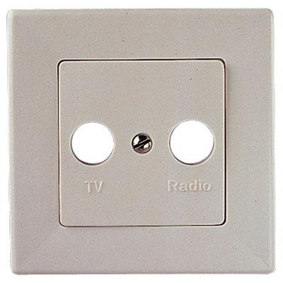 Wall Plate Cover For Coaxial Wall Outlets