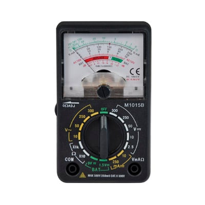 Analogue AC/DC Multi-tester with Full Instructions and 1 x AA Battery