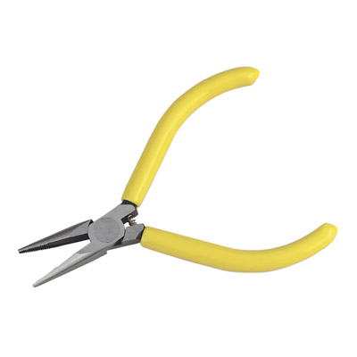 Sub-miniature Snipe Nose Pliers with Serrated Jaws